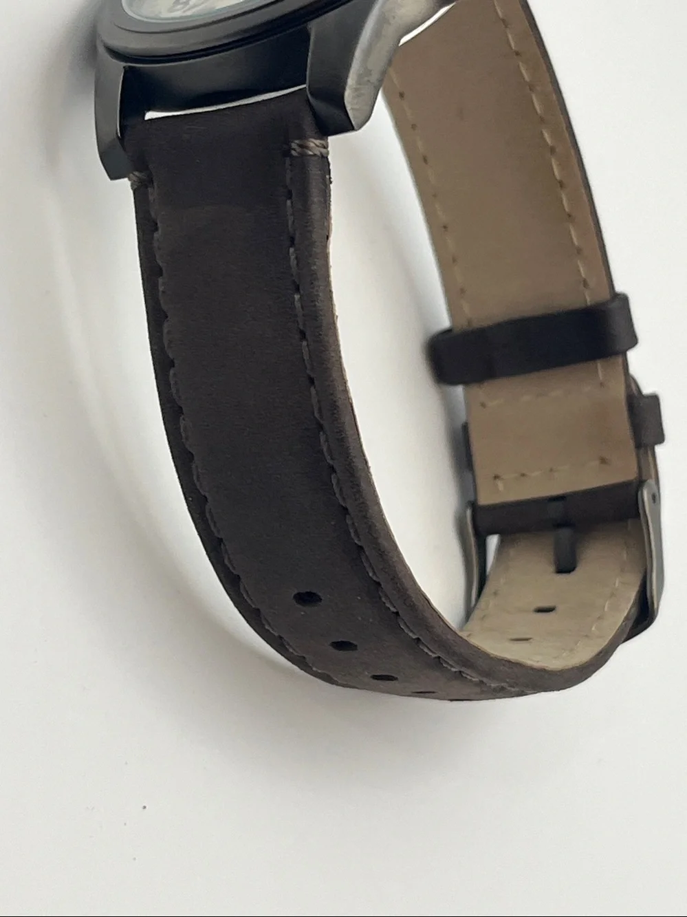 Timex Expedition Brown Leather Strap Watch with Cream Dial